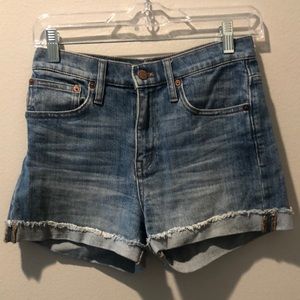 Madewell jean shorts.
